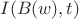 $I(B(w), t)$