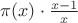 $\pi(x) \cdot \frac{x-1}{x}$