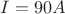 $I=90 A$