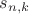 $s_{n, k}$