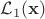 $\mathcal{L}_{1}({\bf x})$