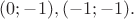$(0; -1), (-1; -1).$