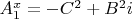 $A_1^x=-C^2+B^2i$
