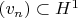 $(v_n) \subset H^1$
