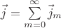$\vec j = \sum\limits_{m=0}^\infty \vec j_m$