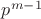 $p^{m-1}$