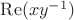 $\operatorname{Re}(xy^{-1})$