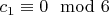 $c_1 \equiv 0 \mod 6$