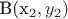 B(x_2, y_2)