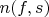 $n(f,s)$