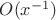 $O(x^{-1})$