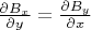 $\frac{\partial B_x}{\partial y} = \frac{\partial B_y}{\partial x}$