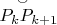 $\overset{\smallsmile  \; \; \;}{P_{k } P_{k+1}}$