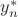 $y_n^{*}$