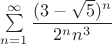 $ \sum\limits_{n=1}^\infty\dfrac{(3 - \sqrt{5})^n}{2^n n^3}}$