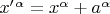 $x^\prime^\alpha=x^\alpha+a^\alpha$