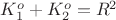 $K_1^o+K_2^o=R^2$