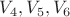 $V_4, V_5, V_6$ $V_4, V_5, V_6$
