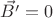 $\vec{B'}=0$