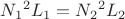 ${{N_1}^2}L_1={{N_2}^2}L_2    $