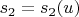 $s_2=s_2(u)$
