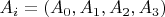 $A_i = (A_0,A_1,A_2,A_3)$