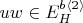 $uw \in E_H^{b \langle 2 \rangle}$