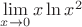 $\lim\limits_{x\to 0}x\ln x^2$