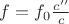 $f=f_0\frac{c''}{c}$
