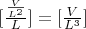 $[\frac{\frac{V}{L^2}}{L}] = [\frac{V}{L^3}]$