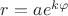$r=ae^{k \varphi }$