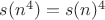 $s(n^4)=s(n)^4$