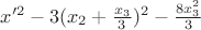 $x'^2-3 (x_2+\frac{x_3}{3})^2-\frac{8 x_3^2}{3}$