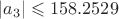 $|a_3|\leqslant 158.2529$