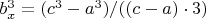 $b_x^3=(c^3-a^3)/ ((c-a) \cdot{3})$