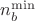 $n_b^{\min}$