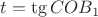 $t=\tg COB_1$