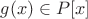 $g(x) \in P[x]$