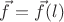 $\vec f = \vec f(l)$