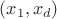 $(x_1,x_d)$