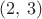 $(2,\,3)$