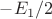 $-E_{1}/2$