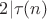$2|\tau(n)$