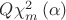 $Q \chi^2_m\left( \alpha \right)$