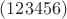 $(123456)$ $(123456)$
