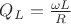 $Q_L = \frac{\omega L}{R}$ $Q_L = \frac{\omega L}{R}$