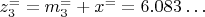 $ z_3^==m_3^=+x^==6.083&hellip; $