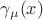 $\gamma_{\mu}(x)$