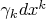 $\gamma_k dx^k$