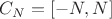 $C_N=[-N,N]$